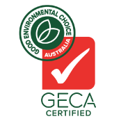 GECA certified foam comfort layer , better for the environment.