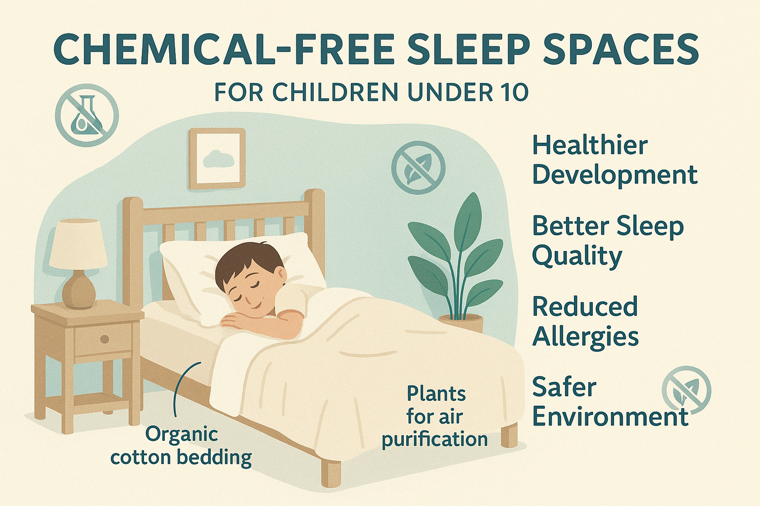 Why Chemical-Free Sleep Spaces Are Crucial for Children Under 10