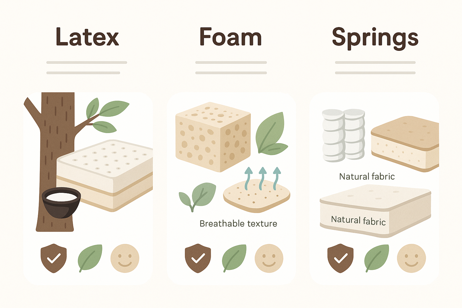 Latex, Foam or Springs? A Parent’s Guide to Choosing Natural Mattress Materials.