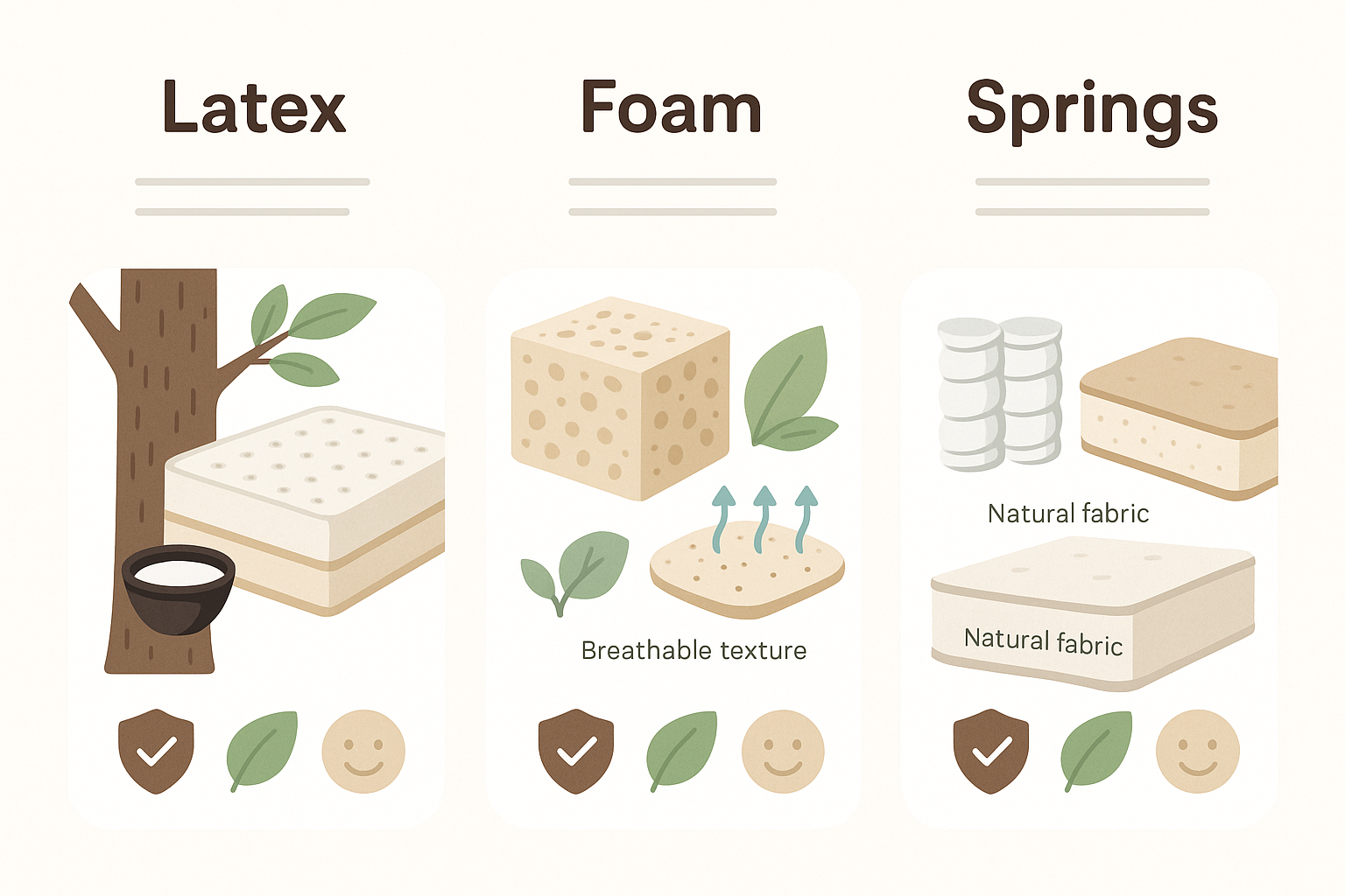 Latex, Foam or Springs? A Guide to Choosing Natural Mattress