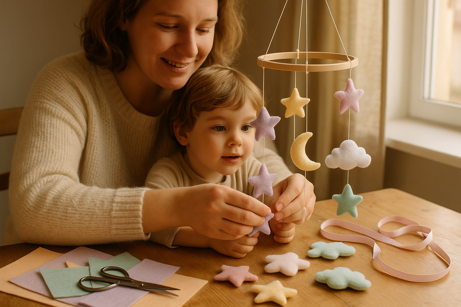 Make a Dreamy Bedtime Mobile with Your Little One