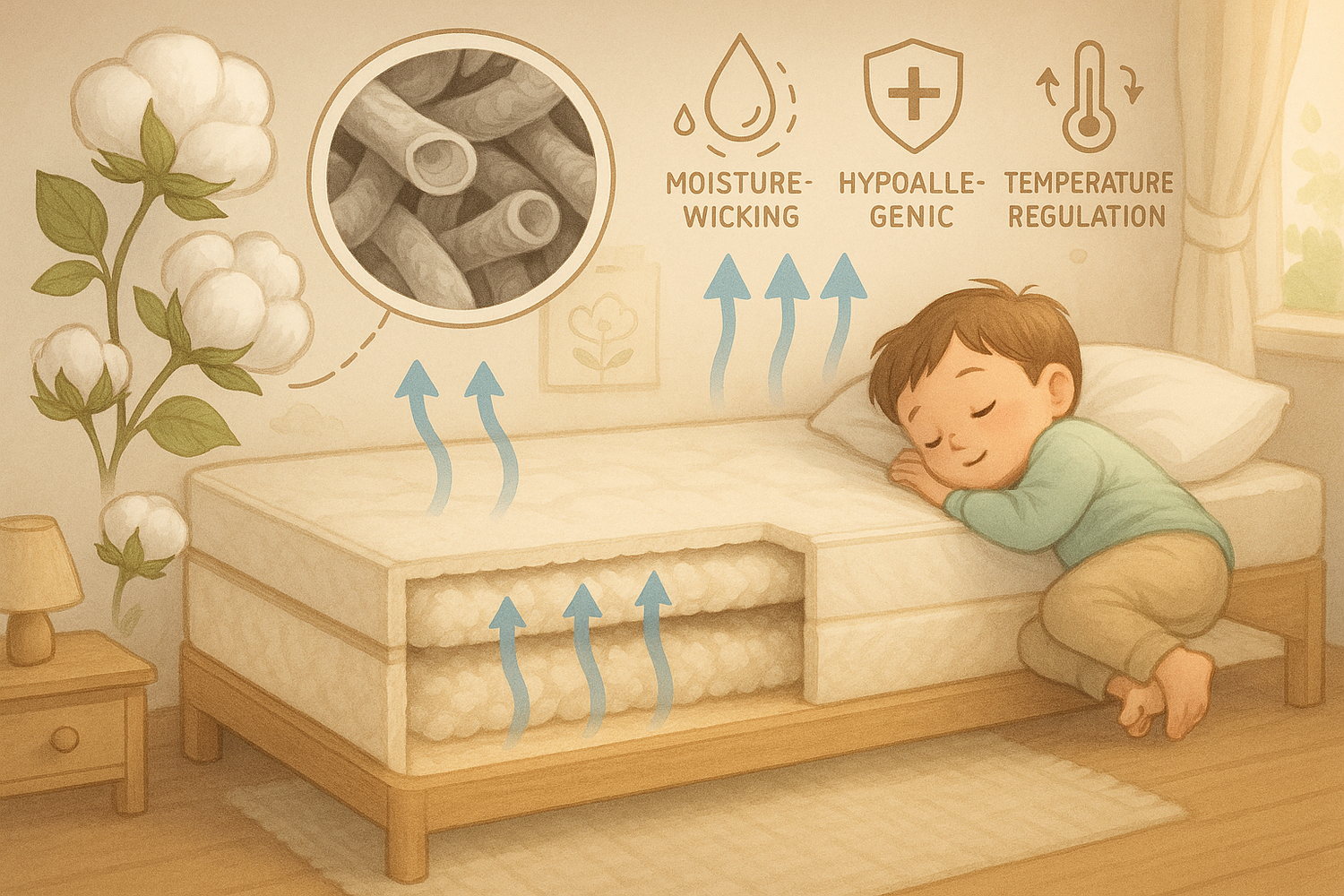 The Science Behind Natural Cotton in Kids Mattresses
