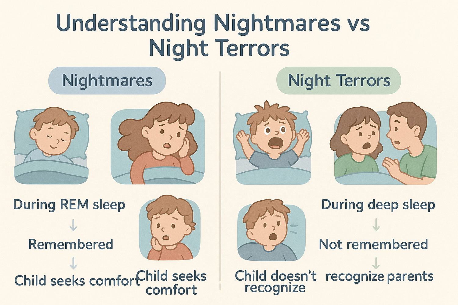 Understanding Nightmares vs Night Terrors in Children