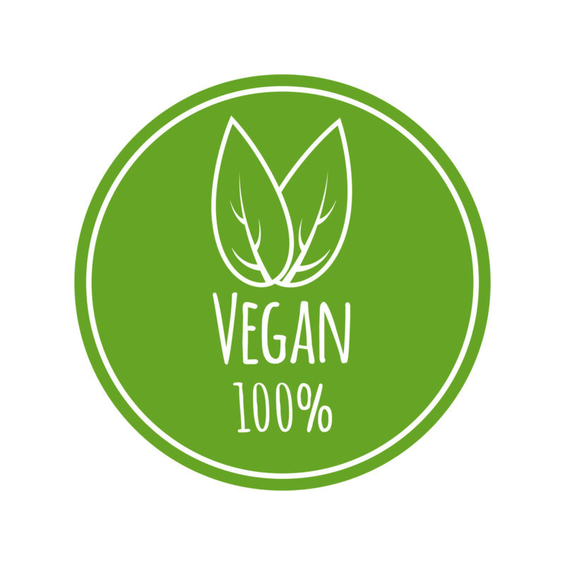 100% Vegan logo