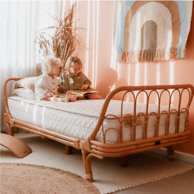 Two boys on Eco Kids Mattress